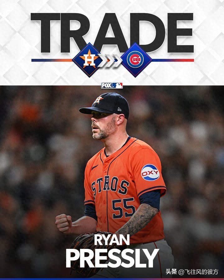 Presley was traded to the Cubs by the Astros after agreeing to waive the no-trade clause
